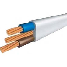Cable de alimentación aislado del PVC Tipo plano Voltaje medio 300 / 500V 450 / 750V